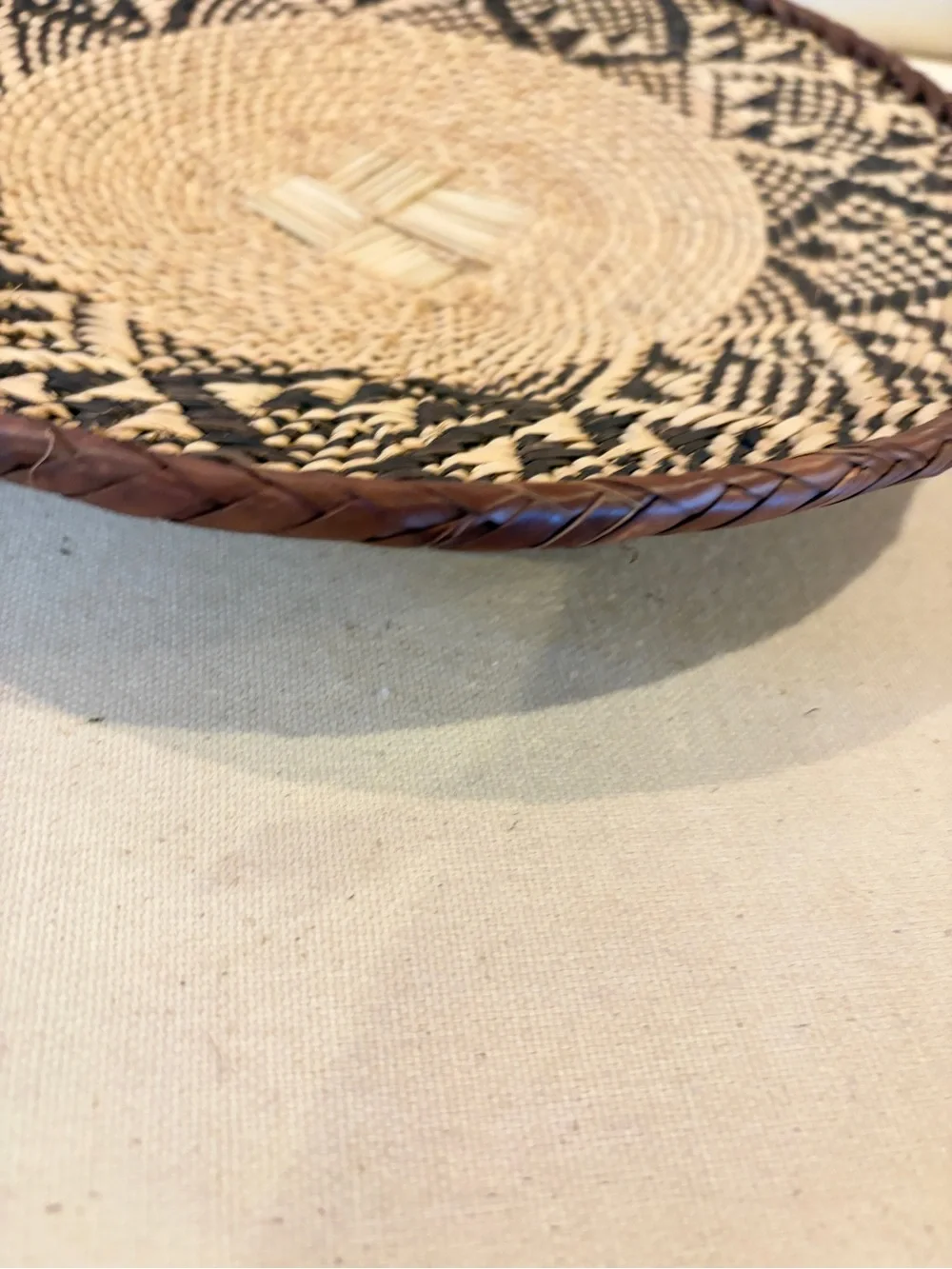 NEW Africa Woven Basket. Made by the Binga people of Zambia/Zimbabwe
